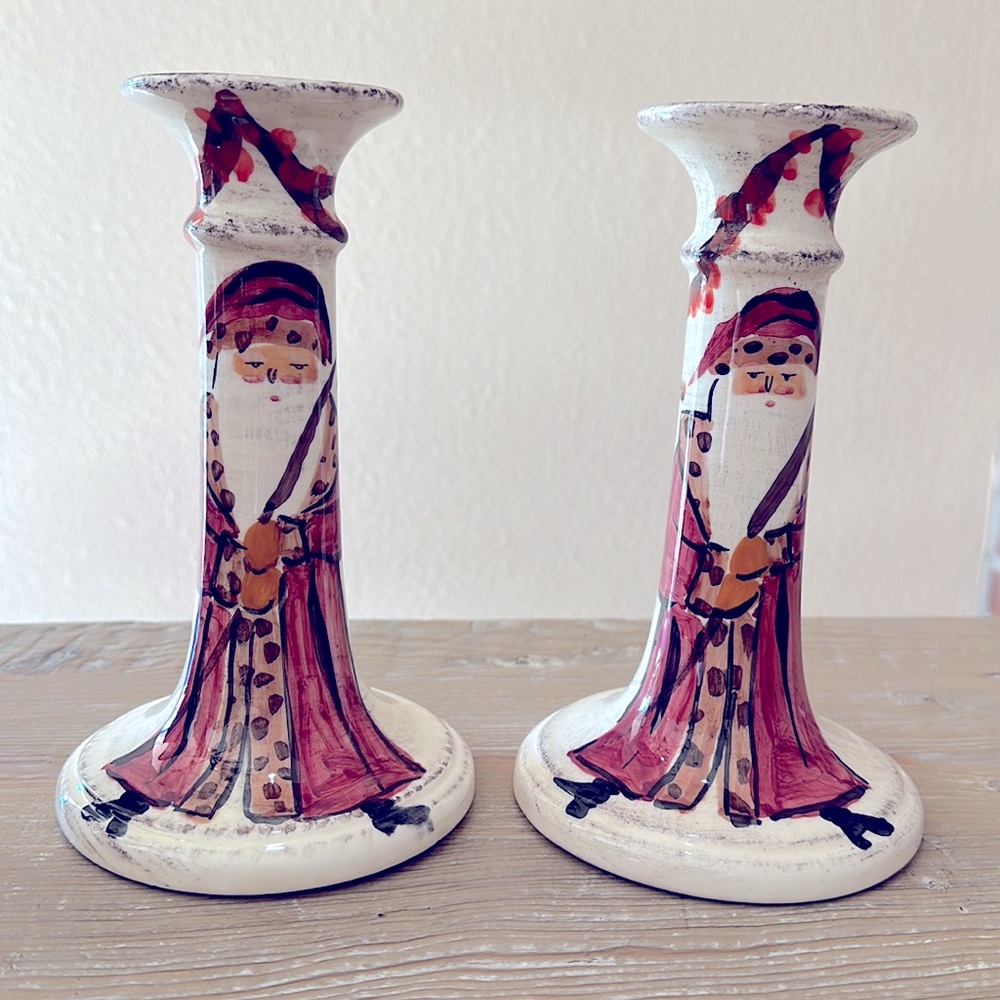 Yuletide 8" Tall Candlesticks by ZRIKE (Set of 2)
